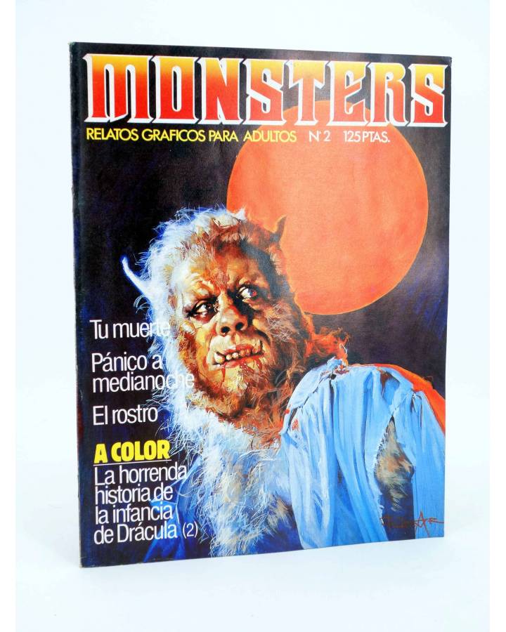 Cubierta de MONSTERS. RELATOS GRÁFICOS PARA ADULTOS 2. FRANKENSTEIN / WALLESTEIN (Vvaa) Zinco 1982