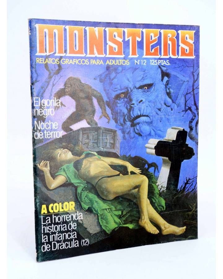 Cubierta de MONSTERS. RELATOS GRÁFICOS PARA ADULTOS 12. FRANKENSTEIN / WALLESTEIN (Vvaa) Zinco 1983