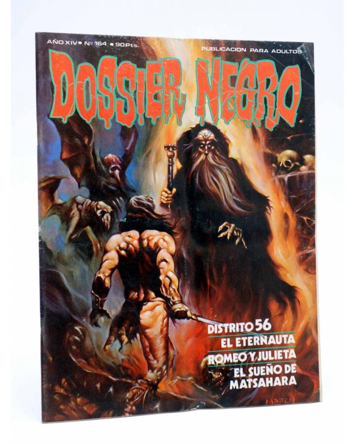 Cubierta de DOSSIER NEGRO 164. DISTRITO 56 EL ETERNAUTA ROMEO Y JULIETA… (Vvaa) Giesa 1983