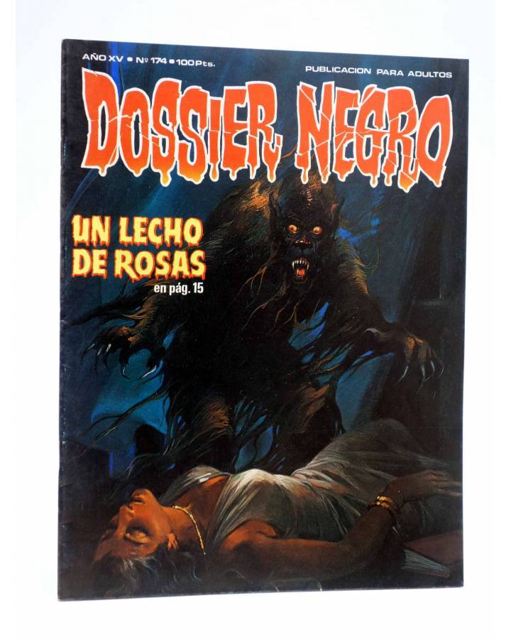 Cubierta de DOSSIER NEGRO 174. UN LECHO DE ROSAS (Vvaa) Giesa 1984