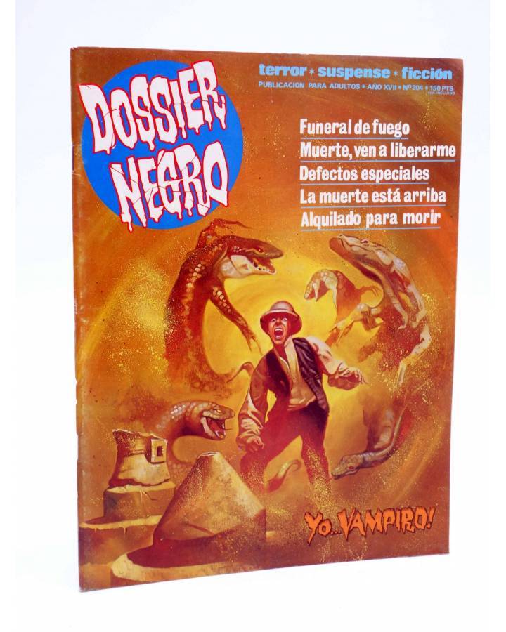 Cubierta de DOSSIER NEGRO 204. YO… VAMPIRO (Vvaa) Zinco 1987