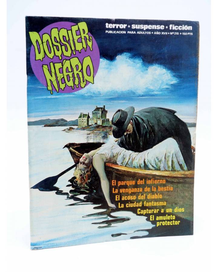 Cubierta de DOSSIER NEGRO 215. EL PARQUE DEL INFIERNO (Vvaa) Zinco 1988