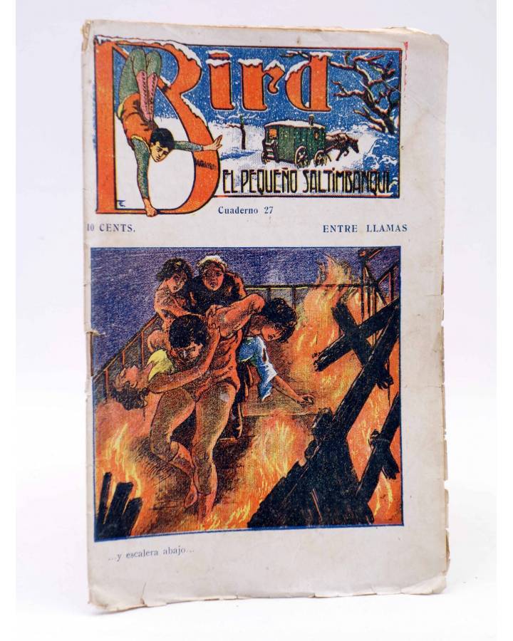 Cubierta de BIRD EL PEQUEÑO SALTIMBANQUI 27. Entre llamas (Eleme) Librería Granada Circa 1920