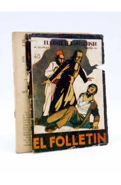 Cubierta de EL FOLLETÍN 1ª ÉPOCA AÑO I Nº 42. EL CONDE DE MONTECRISTO TOMO III (A. Dumas) Prensa Popular 1924