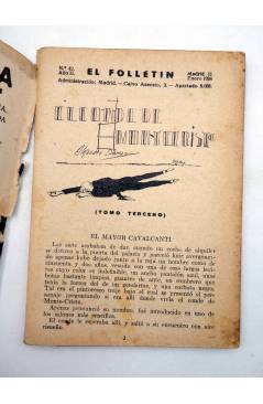 Muestra 2 de EL FOLLETÍN 1ª ÉPOCA AÑO I Nº 42. EL CONDE DE MONTECRISTO TOMO III (A. Dumas) Prensa Popular 1924