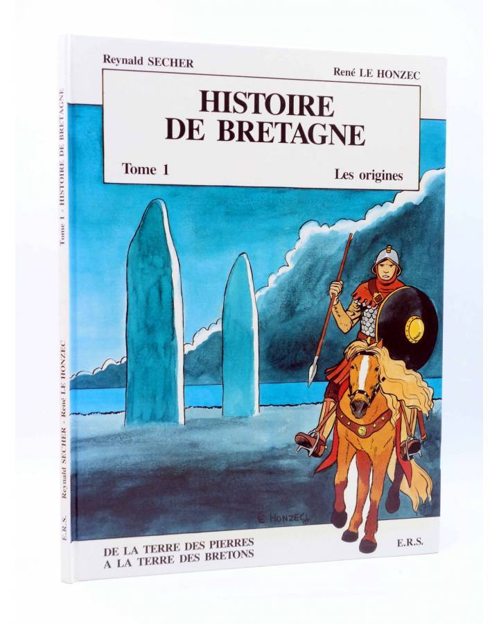 Cubierta de HISTOIRE DE BRETAGNE TOME 1. LES ORIGENES. DE LA TERRES DES PIERRES A LA TERRE DES BRETONS (Secher / Le Honz
