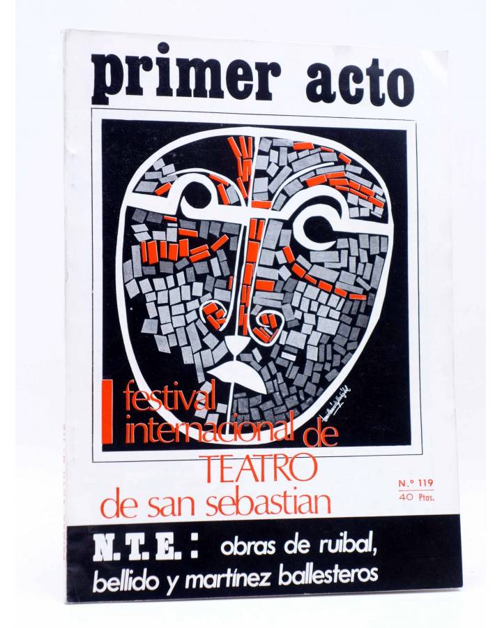 Cubierta de PRIMER ACTO. REVISTA DE TEATRO 119. FEST INT DE TEATRO DE SAN SEBASTIÁN (Vvaa) Primer Acto 1970