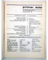 Muestra 1 de PRIMER ACTO. REVISTA DE TEATRO 161. MANIZALES Y LATINOAMÉRICA (Vvaa) Primer Acto 1973
