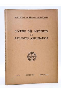 Cubierta de BOLETÍN DEL INSTITUTO DE ESTUDIOS ASTURIANOS AÑO X NÚM XXX (Vvaa) Diputación de Asturias 1957