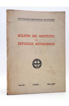 Cubierta de BOLETÍN DEL INSTITUTO DE ESTUDIOS ASTURIANOS AÑO X NÚM XLIV (Vvaa) Diputación de Asturias 1961