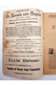 Muestra 1 de LA NOVELA CON REGALO AÑO I Nº 3. AMPARITO (Eduardo Zamacois) Valencia 1916