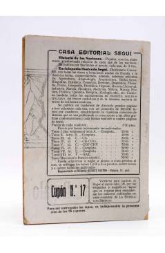 Contracubierta de LA NOVELA CON REGALO AÑO II Nº 5. EL DESVÍO (Vicente Díez De Tejada) Valencia 1917
