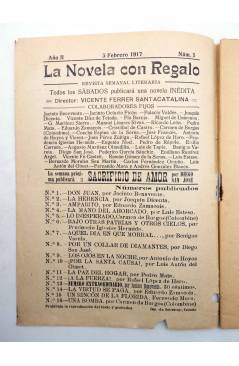 Muestra 1 de LA NOVELA CON REGALO AÑO II Nº 5. EL DESVÍO (Vicente Díez De Tejada) Valencia 1917