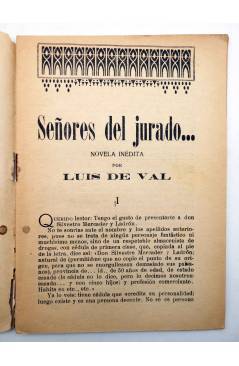 Muestra 2 de LA NOVELA CON REGALO AÑO II Nº 8. SEÑORES DEL JURADO… (Luís De Val) Valencia 1917