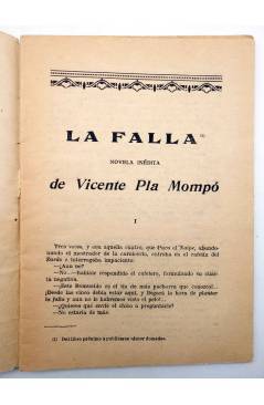 Muestra 2 de LA NOVELA CON REGALO AÑO II Nº 11. LA FALLA (Vicente Pla Mompó) Valencia 1917