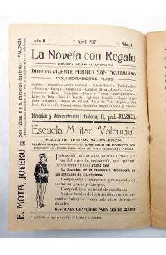 Muestra 1 de LA NOVELA CON REGALO AÑO II Nº 14. FRENTE A LA VIDA (Anselmo Gascón De Gotor) Valencia 1917
