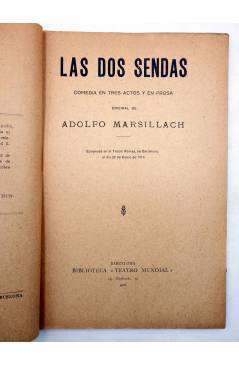 Muestra 1 de LAS DOS SENDAS. COMEDIA EN TRES ACTOS (Adolfo Marsillach) Sociedad de Autores Españoles 1916