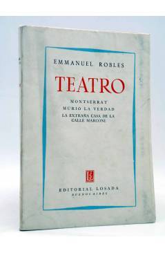 Cubierta de EMMANUEL ROBLES: TEATRO (Emmanuel Robles) Losada 1954