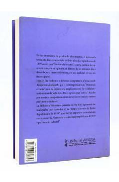 Contracubierta de LA NUMANCIA ERRANTE EXILIO REPUBLICANO DE 1939 Y PATRIMONIO CULTURAL (Vvaa) Generalitat Valenciana 200