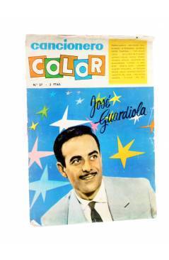 Cubierta de CANCIONERO COLOR 27. JOSÉ GUARDIOLA (José Guardiola) F.S. Ortega 1962