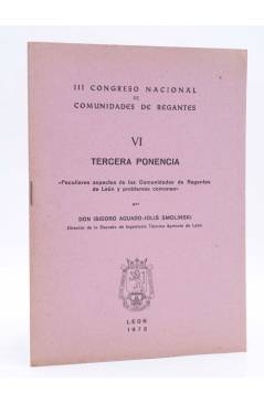 Cubierta de III CONGRESO NACIONAL DE COMUNIDADES DE REGANTES VI - 6. TERCERA PONENCIA (Isidoro Aguado-Jolis Smolinski) L