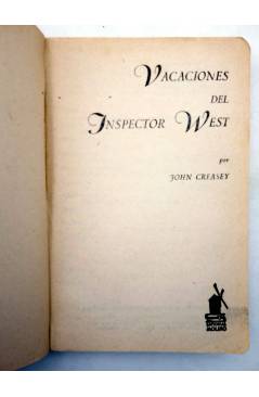 Muestra 1 de BIBLIOTECA ORO DE BOLSILLO 40. VACACIONES DEL INSPECTOR WEST (John Creasey) Molino 1952