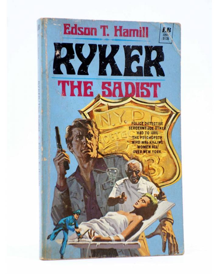 Cubierta de RYKER: THE SADIST (Edson T. Hamill) Leisure Books 1975