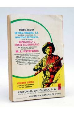 Contracubierta de BRAVO OESTE 910. DIFÍCIL PROFESIÓN (Silver Kane) Bruguera Bolsilibros 1978