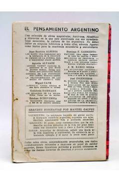 Contracubierta de MÉTODO PRÁCTICO DE AUTOSUGESTIÓN (Paul C. Jagot) Tor Circa 1958