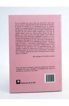 Contracubierta de TEATRO 1 (Roberto Cossa) De la Flor 2000