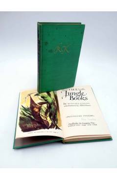 Cubierta de THE JUNGLE BOOKS VOLS 1 Y 2. ILLUSTRATIONS BY ALDREN WATSON (Rudyard Kipling) Doubleday 1948