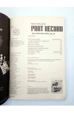 Muestra 1 de REVISTA PORT RECORD NEW ORLEANS VOL XXXIV Nº 10. NOW… AND THEN. JULY 1976 (Vvaa) New Orleans 1976