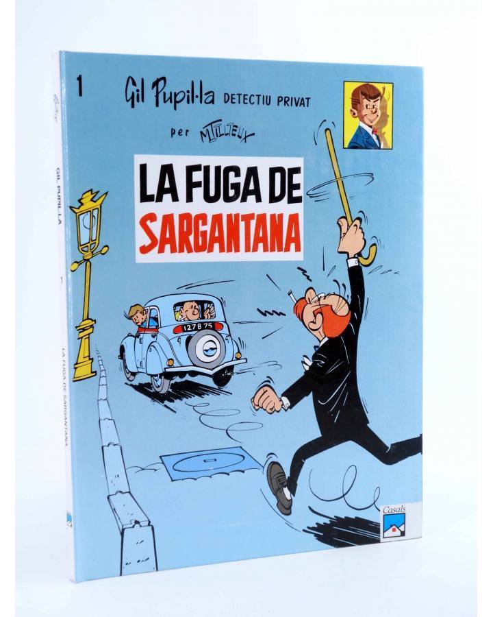 Cubierta de GIL PUPIL.LA DETECTIU PRIVAT 1. LA FUGA DE SARGANTANA (M. Tillieux) Casals 1989