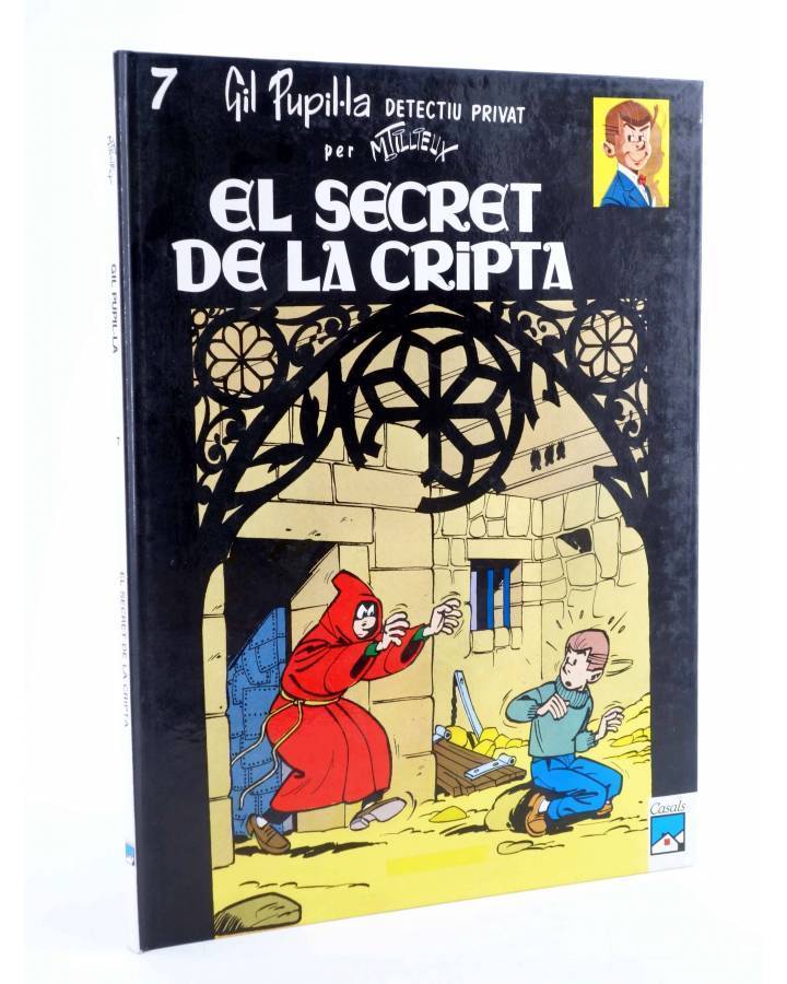 Cubierta de GIL PUPIL.LA DETECTIU PRIVAT 7. EL SECRET DE LA CRIPTA (M. Tillieux) Casals 1989