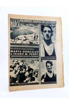 Cubierta de MARCA SUPLEMENTO GRÁFICO DE LOS MARTES Nº 38. 17 de agosto de 1943. ATLETISMO (Vvaa) Marca 1943