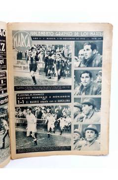 Muestra 1 de MARCA SUPLEMENTO GRÁFICO DE LOS MARTES Nº 49. 2 de noviembre de 1943. MADRID - BARCELONA PARTIDO HOMENAJE A