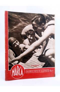 Cubierta de MARCA SUPLEMENTO GRÁFICO DE LOS DEPORTES Nº 147. 25 de septiembre de 1945. MANOLO MARTÍNEZ (SEVILLA) (Vvaa) 