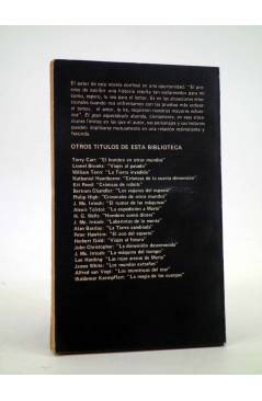 Contracubierta de BIBLIOTECA DE CIENCIA FICCIÓN. EL GRAN ESPECTÁCULO (Keith Laumer) Sirio 1977