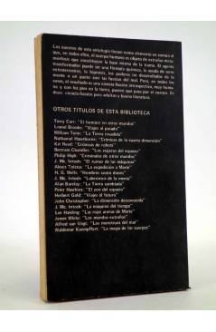 Contracubierta de BIBLIOTECA DE CIENCIA FICCIÓN. LA MAGIA DE LOS CUERPOS (Kaempffert / Hall / Bloch) Sirio 1977