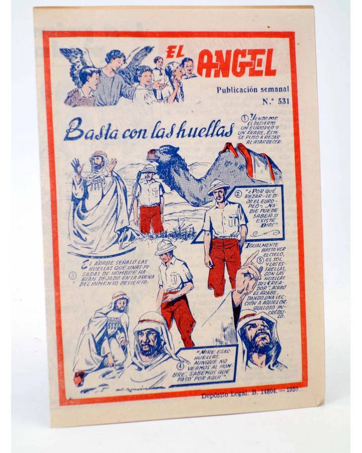Cubierta de EL ÁNGEL. PUBLICACIÓN SEMANAL Nº 531 (Vvaa) Barcelona 1959