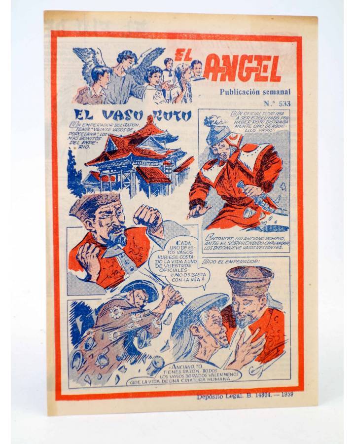 Cubierta de EL ÁNGEL. PUBLICACIÓN SEMANAL Nº 533 (Vvaa) Barcelona 1959