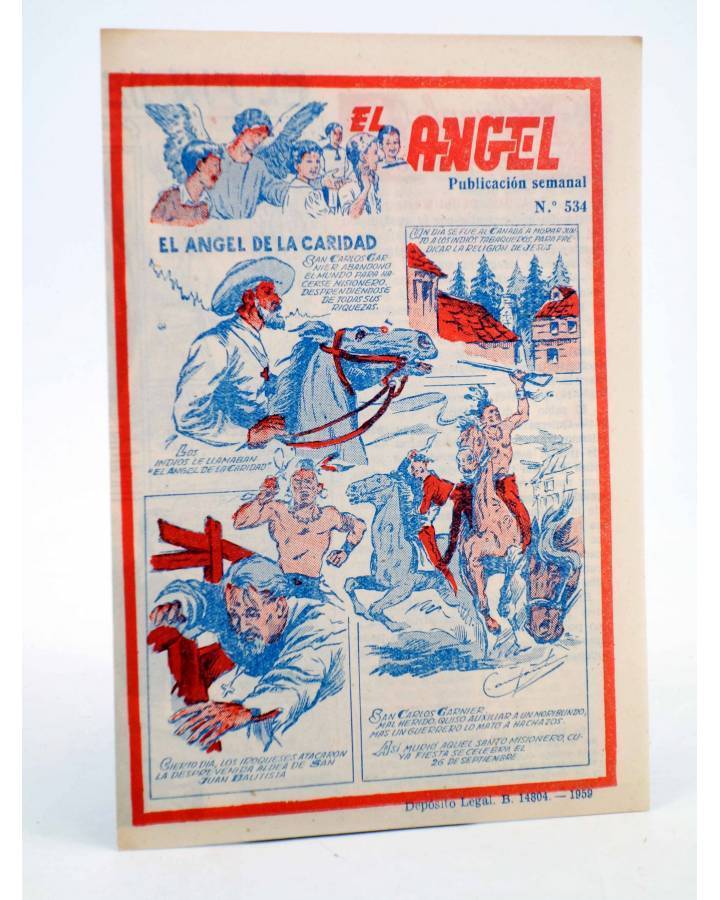 Cubierta de EL ÁNGEL. PUBLICACIÓN SEMANAL Nº 534 (Vvaa) Barcelona 1959