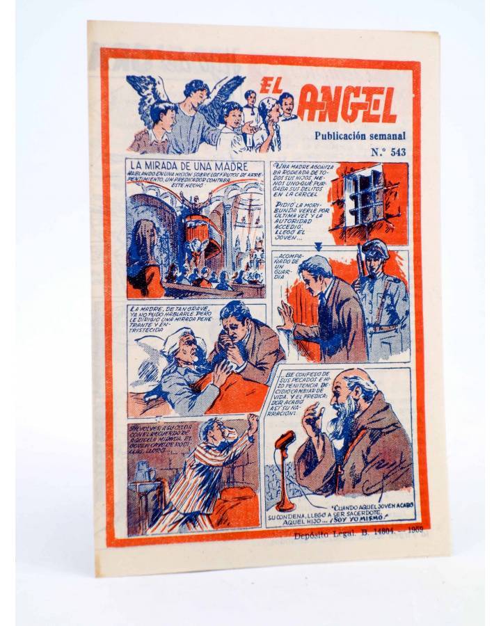 Cubierta de EL ÁNGEL. PUBLICACIÓN SEMANAL Nº 543 (Vvaa) Barcelona 1959