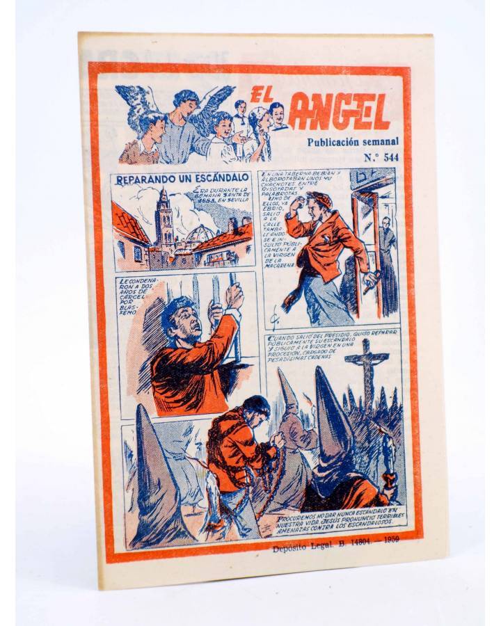Cubierta de EL ÁNGEL. PUBLICACIÓN SEMANAL Nº 544 (Vvaa) Barcelona 1959