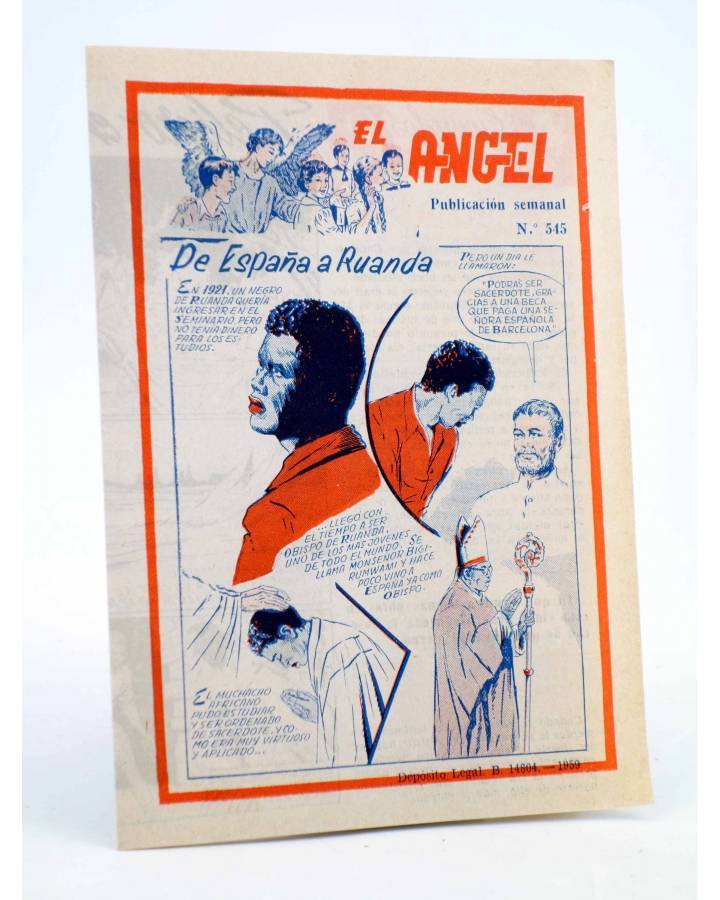 Cubierta de EL ÁNGEL. PUBLICACIÓN SEMANAL Nº 545 (Vvaa) Barcelona 1959