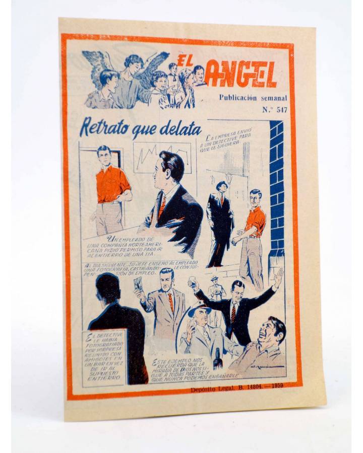 Cubierta de EL ÁNGEL. PUBLICACIÓN SEMANAL Nº 547 (Vvaa) Barcelona 1959