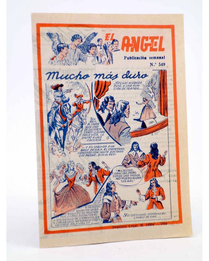 Cubierta de EL ÁNGEL. PUBLICACIÓN SEMANAL Nº 549 (Vvaa) Barcelona 1959