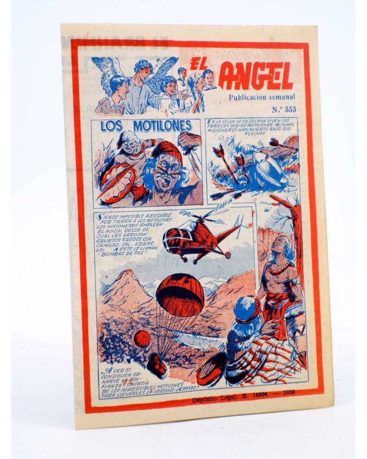 Cubierta de EL ÁNGEL. PUBLICACIÓN SEMANAL Nº 553 (Vvaa) Barcelona 1959
