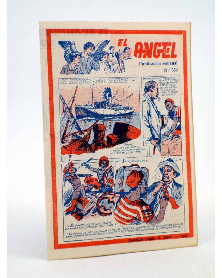 Cubierta de EL ÁNGEL. PUBLICACIÓN SEMANAL Nº 554 (Vvaa) Barcelona 1959