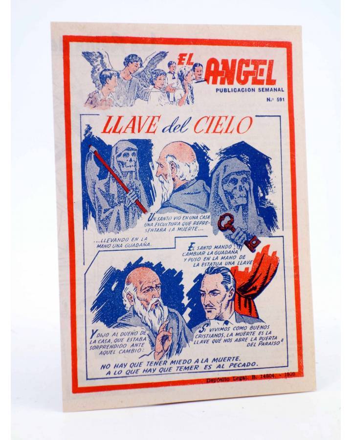 Cubierta de EL ÁNGEL. PUBLICACIÓN SEMANAL Nº 591 (Vvaa) Barcelona 1959